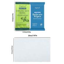 Zepirrcl 1/3 Boxes Disposable Portable Mini Cleaning Wipes For Adults. Soft, Individually Wrapped. Cleanse Your Body Anytime, Anywhere. Suitable For Sports, Outdoor Activities, Picnics, And Parties. 60 Sheets/Box, 15*20CM. - 3BOXES - 查看 2