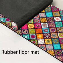 1 pieza Alfombrilla para grifo con estampado bohemio, de poliéster duradero, de secado rápido, fácil de limpiar, adecuada para cocina y baño, fácil de instalar, decoración diaria, regalo, alfombrilla de baño, alfombrilla de grifo duradera, accesorio para grifo - Multicolor - Ver 11