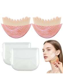 New Lymphatic Contour Face Brush, Lymphatic Drainage Facial Massager Brush For Chin & Neck Contour, Soft Bristles Suitable For All Skin Types, Ergonomic Beauty Tools With Portable Boxes - Multicolor - View 24