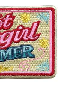 1 miếng vá thêu hình cô gái cao bồi mùa hè, phong cách miền Tây nữ tính, có thể ủi lên quần áo. - Nhiều màu - Xem 6