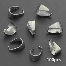 100pcs Approx. 8mm Alloy Pumpkin Seed Connectors, Suitable For DIY Jewelry Necklaces, Earrings, Bracelets, Bag Charms, Handmade Craft Accessories - Melon Seed Button - View 8