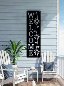 2D Flat Welcome Sign, Welcome Themed Decor, Suitable For Door, Wall, Home, Room, Farmhouse, Street, Shop, Garage, Bar, Garden, Cafe Decoration - A - View 6