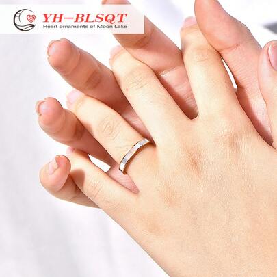 Directly Supplied Titanium Steel White Shell Pink Shell Ring, Ins Minimalist Ring For Women, European And American Fashion, Cross-Border
