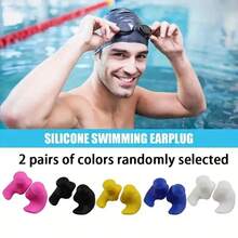 Silicone Swimming Ear Plugs, Waterproof Reusable Earplugs For Adults Kids, Soft Comfortable Fit Ear Protection For Swimming, Showering, Surfing, Water Sports, Prevent Water Entry - Multicolor - View 12