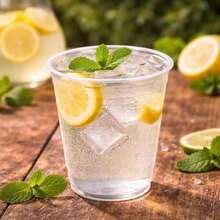 Paquete de 100 Vasos (16oz, 473ml) Desechables Transparentes Resistentes, Ideales para Fiestas, Eventos, Negocios, Bebidas Frías y Reuniones (MC16T) - Transparente - Ver 3