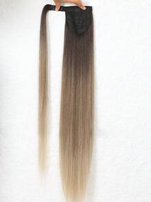 32英寸马尾接发，夹式马尾接发，环绕式长直发钩环马尾接发，有黑色/棕色/灰色/金色可选，女士适用。 - 彩色 - 查看 8