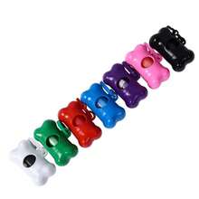1pc Colorful Bone Shaped Portable Pet Dog Poop Bag Dispenser, Comes With 15 Disposable Bags, Suitable For Outdoor Walking & Training, Random Color Bags - Multicolor - View 4