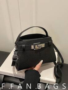 Fashionable Handbag For Women, New Arrival Shoulder Crossbody Bag, Niche Commuter Bag, Versatile Stylish - Black - View 1
