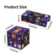 Classic 3D Stereoscopic Versatile Infinite Shape-Shifting Magic Cube Toy - Novelty Toy For Training Spatial Thinking Skills - Helps Improve Concentration/Relieve Anxiety And Stress - Suitable For Boys And Girls Aged 6+ - Unique Creative Christmas Gift And Birthday Present - Portable Colorful Space-Themed Toy WSKP - Phiên bản không gian đầy màu sắc - Xem 5