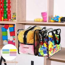 1-3 piezas de bolsa de almacenamiento de juguetes de PVC transparente, bolsa de almacenamiento de rompecabezas de playa, impermeable para viajes con cierre de cremallera, bolsa para lavar y enjuagar. - 1 pieza - Ver 5