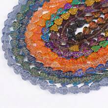 Approx. 65pcs Colorful Maple Leaf Shaped Glass Beads, DIY Jewelry Making Supplies, Spacer Beads - Maple Leaf Beads - View 6