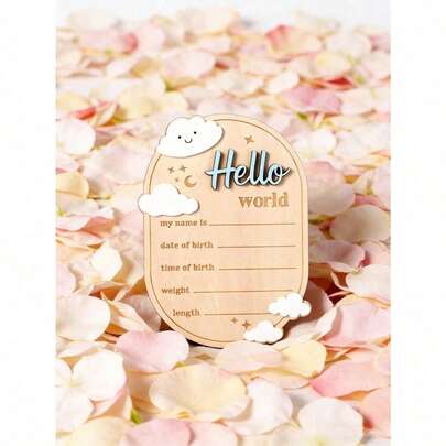1 placa personalizada para fiestas con estampado floral rosa, información de nombre personalizada, letrero de bienvenida redondo, recuerdo de madera hecho a mano, ligero, decoración para el hogar y la cocina, recuerdo conmemorativo, letrero conmemorativo de estilo simple, artículo de decoración versátil, accesorio de fotografía de moda, decoración conmemorativa creativa, elegante rebanada de madera, adorno creativo único, placa conmemorativa personalizada, recuerdo popular, regalos ideales para familiares y amigos, Día de la Madre, regalos de principios de verano.