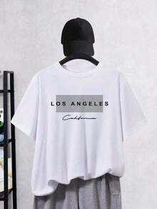 Camiseta de talla para hombre con estampado de letras 0SWT - Negro - Ver 8