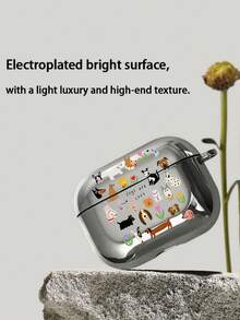 1个极简泰迪熊耳机保护套，兼容苹果Pro 2、新款第四/三代、第一/二代Pro，磨砂保护套 - 黑色 - 查看 3