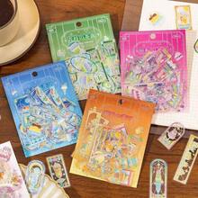 Ancient Tea Hot Pot Silver Window PET Stickers Soda Pudding, Journal Decoration, Collage - Color - View 1