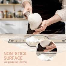 2/1pc Silicone Bread Baking Mat, Oval & Round Shape, Non-Stick Reusable Baking Pad, Easy To Clean Dutch Oven Liner, Sourdough Baking Supplies, Suitable For Bridal Shower, Home Decor, Graduation Gift, Birthday Party, Room Decoration - View 3