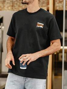 Camisetas de hombre para primavera y verano - Negro - Ver 6