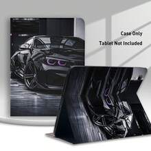 1个带笔槽的翻盖式平板电脑保护套，兼容三星A9/A9+/S9/S9FE/A11/A11+/S11/S10 FE/S10 FE+/S10 Lite，黑色跑车图案，也兼容iPad A16 2025、Air 11/13、M3 2025、Mini 7 A17、Pro 2024、Air 11/13、M2 2024、Pro 11/13、M4 2024、Pro 12.9、7/8/9代、10.2、10代、10.9、Air 4/5/6/7/8、10.9、Pro 11、4/5/6代、Mini 6、SE 11、荣耀、Matepad SE 11。 - 彩色 - 查看 1
