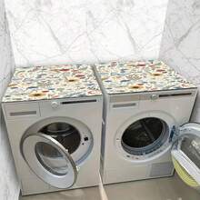 1 tấm lót họa tiết dây hoa cúc xanh trắng, tạo không khí ấm cúng cho gia đình, chất liệu đất tảo cát, chống trơn trượt, thích hợp dùng làm tấm phủ máy giặt, tấm phủ máy sấy, thảm lót máy pha cà phê, thảm lót quầy bếp, thảm đa năng dùng trong gia đình. - Dây hoa cúc xanh trắng - Xem 7