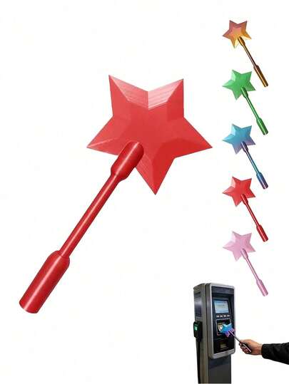 A Randomly Colored 3D-Printed Payment Wand, Touch For Payment, Starry Wand, Non-Contact Payment Card Cover, Suitable For Card Payment Scenarios