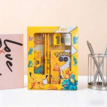 1 Set Cartoon Character Style Stationery Gift Box Set, Blind Box Including Pencil, Notebook, Pencil Sharpener, Pencil Case, Ruler, Eraser, Random Crayon - Multicolor - View 6