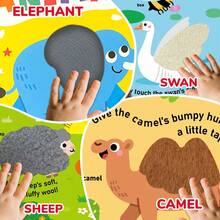 beartale Sách vải tương tác 3D, đồ chơi giáo dục sớm Montessori phù hợp cho trẻ sơ sinh, sách nhận biết động vật trong sở thú bằng vải nhung mềm mại, quà tặng sinh nhật cho bé trai và bé gái, sách kích thích thị giác độ tương phản cao. - Nhiều màu - Xem 3