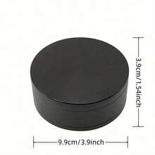 3.9inch Metal Herb Grinder Extra Large 4-Layer Manual Spice Mill Pepper Salt Crusher Mortar Raw Grass Tobacco Grinder Cigarette  Accessories Tool Gift - màu đen - Xem 7