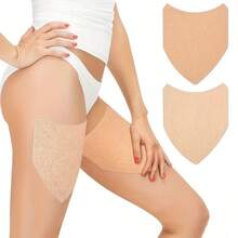 50/30/20/10/5/1pcs Anti-Chafing Anti-Friction Thigh Inner Care Patches, Summer Invisible Wear, Elastic Anti-Friction Adhesive Strips, Suitable For Women's Thighs And Calves, Providing Comfortable Protection, With Waistband And Stickers, E-Face Waterproof Transparent Gel - Multicolor - View 11