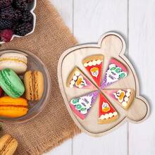 1pc Wooden Bear Shaped Tray, Desktop Decor Tray, Birthday Party Decoration, Baby Shower Supplies, Wedding Party Table Decor, Event Decoration Tray (Not For Food Contact) - 1 - View 10