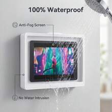 Rotatable Tablet Stand - Waterproof Shower Holder, Adhesive Wall Mount Suitable For Phones And Tablets, Allow Video Watching While Bathing - Multicolor - View 3