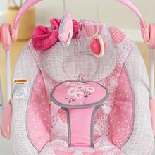 Baby Swing,Portable Baby Swing,Foldable Baby Swing,Baby Swing With Timer For 0-9 Months 6-20 Pounds,Adjustable Speed 5-Point Harness Indoor Outdoor Travel Baby Swing Halloween Christmas Holiday For Newborns Gifts - Pink - View 4