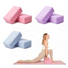 Gạch tập Yoga bằng xốp mềm chống trượt, Gạch tập Yoga tại nhà, Gạch tập Pilates bằng xốp, Thảm tăng cường đa chức năng, Gạch tập thể dục tại nhà bằng xốp, Thiết bị thể dục, Dụng cụ Yoga thể thao, Tập giãn chân, Độ cứng trung bình, Bề mặt mờ chống trượt, Quà tặng thể dục cho bạn bè - Nhiều màu - Xem 8