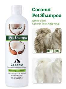 Coconut Deodorizing Deep Cleansing Dog Shampoo, Strong Odor Control, Suitable For Puppies And Cats, Natural Coconut Fragrance, PH Balanced - Multicolor - View 1