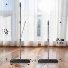 Two Sided Dust Mop Floor Cleaning System, MASTERTOP 360 Microfiber Mop With Stainless Steel Handle,Wet Dry Mop,Flat Flip Mops For Hardwood, Laminate, Vinyl, Tiles,4 Washable Mops Pads - Màu xanh lá - Xem 4