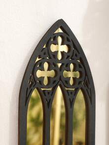 3 piezas Espejos de pared con arco estilo gótico, espejos decorativos con forma de ventana de iglesia, arte de pared, espejos con marco arqueado de estilo clásico, decoración elegante para el hogar, decoración colgante de pared estética, decoración reflectante, adecuado para sala de estar, dormitorio, pasillo, entrada, chimenea, decoración de interiores rústica y retro, decoración de habitación gótica espiritual, decoración de pared, combinación de espejos decorativos, exhibición en el hogar - Estilo 1 - Ver 6