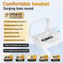 NEW SENYANG NUEVO Senyang-2026 Nuevos auriculares inalámbricos Sonido HiFi HD Estuche de carga con pantalla LED Ligero y cómodo Sonido Dolby ENC Llamadas HD TWS Auriculares Bluetooth 6.0 para parejas para iPhone, Android y como regalo - Ver 12