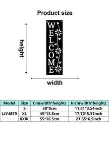 2D Flat Welcome Sign, Welcome Themed Decor, Suitable For Door, Wall, Home, Room, Farmhouse, Street, Shop, Garage, Bar, Garden, Cafe Decoration - A - View 8
