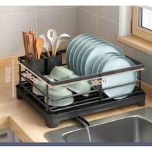 1 khay nhựa đa năng có chức năng thoát nước, tương thích với bát và giá để chén đĩa, chống ẩm và dễ vệ sinh. - Nhiều màu - Xem 5