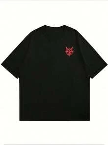 Men's Summer Set Y2K Summer T-Shirt Falling In Reverse, 100% Cotton, Loose Fit, Breathable, Casual, Graphic Design, Double-Sided Print.Summer Men - màu đen - Xem 2