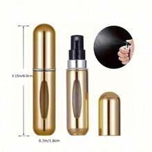 4pcs 0.17oz Portable Perfume Spray Bottles - Leak-Proof Aluminum Atomizer, Travel Essential |   Easy To Refill, Suitable For Perfume, Essential Oils, Cologne And Other Liquids, Travel Accessories, Beach Vacation, Summer Holiday, School Supplies, Back To School - 彩色 - 查看 4