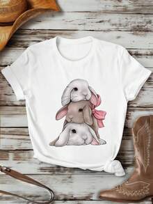 Women T-Shirts - White - View 1