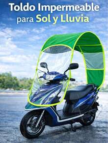 Toldo Protector para Motocicleta – Protección Contra Sol y Lluvia - Azul - Ver 8