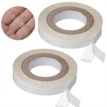 2/3 cuộn băng dính nối tóc, băng dính nối tóc 3 yard dùng cho tóc giả, hai mặt siêu bám dính (màu trắng) - Xem 7