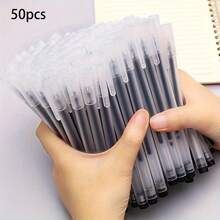 Bộ 10/20/30/50 bút bi gel mờ trong suốt tối giản, đầu bút mảnh 0.5mm, mực đen viết trơn tru, thích hợp cho trường học, văn phòng phẩm, văn phòng phẩm thẩm mỹ, phù hợp cho nhật ký và ghi chú. - Nhiều màu - Xem 9
