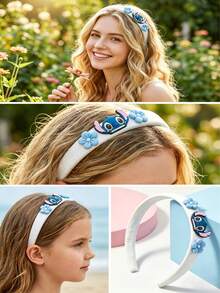 Disney 1个史迪奇毛绒ABS发箍，可爱发饰，色彩鲜艳时尚，适合装扮 - 彩色 - 查看 5