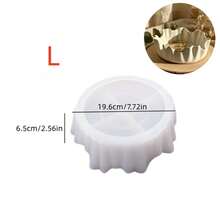 1 khuôn silicon bất đối xứng cỡ S/L, thích hợp để làm nến, đúc trang sức, bê tông, đồ thủ công bằng nhựa, đĩa trái cây, đế lót ly, bát đĩa tự làm thủ công. - khuôn silicon - Xem 10