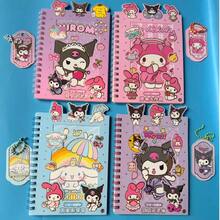 SANRIO 27pcs Cute Cartoon Sticker Combination Notebook, DIY Scrapbooking Material - Sticker - View 12