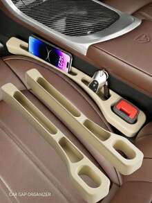 2pcs Car Seat Gap Filler Accessories For Between Seats Car With 2 Compartments Universal Fit Stop Things From Dropping,Fits Most Vehicles With A Seat Gap Between 1.2" And 2.2" - Multicolor - View 14