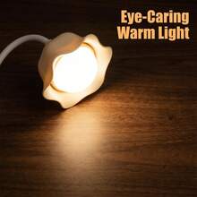 1 pieza Lámpara de escritorio con soporte para bolígrafo con diseño de flor, lámpara LED ajustable de cuidado ocular moderna adecuada para el escritorio de estudiantes/oficina (incluye cable de carga) - Lámpara de escritorio LC009 - Ver 9