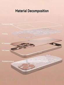 1. 优雅简约高级柔光奢华树叶图案玫瑰金枝叶纹玻璃手机壳，适用于 17/16/15/14/13/12/11 Pro Max/7/8 Plus/Xr/Xs Max/6s/Galaxy S25/S24/S22/S21/S10/A73/A56/A55/A54/A53/A36/A35/A34/A33/A26/A25/A13/A06/S23FE/S23 Plus/S23 Ultra/钢化玻璃手机壳，高级大气质感 - 粉色 - 查看 4